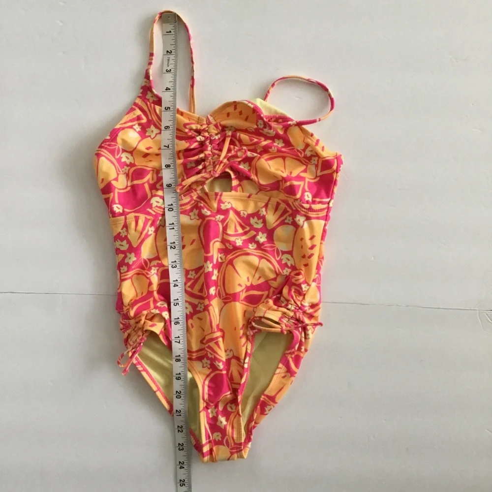 NWOT Swimsuit Girls One Piece Fruit Print Size No Tag
